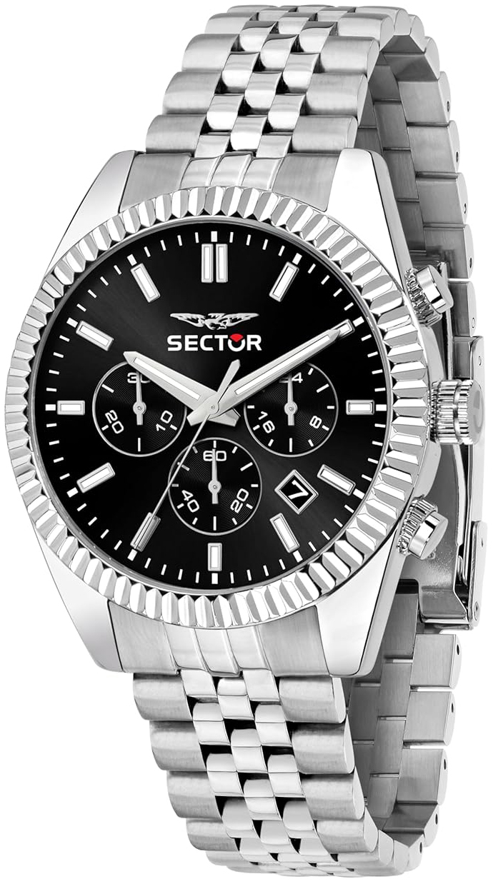 Sector 240 Herreklokke R3273640001 Sort/Stål Ø41 mm