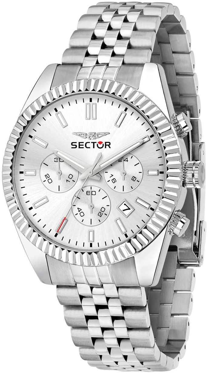 Sector 240 Herreklokke R3273640002 Sølvfarget/Stål Ø41 mm