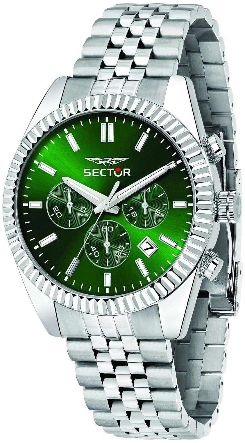 Sector 240 Herreklokke R3273640004 Grønn/Stål Ø41 mm