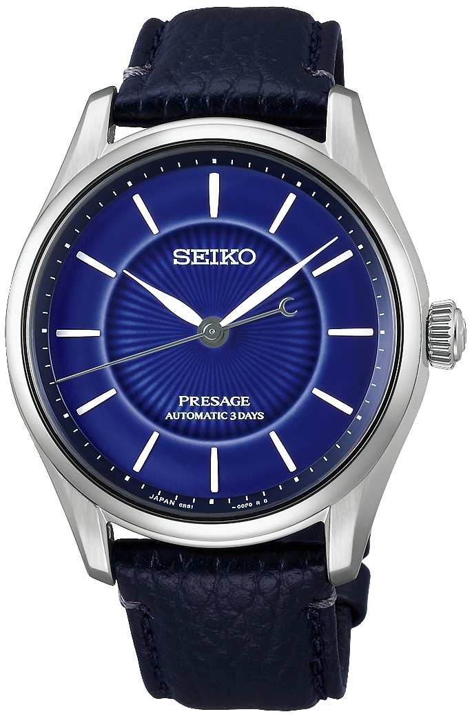 Seiko Herreklokke HCC007J1 Presage Blå/Lær Ø39.6 mm