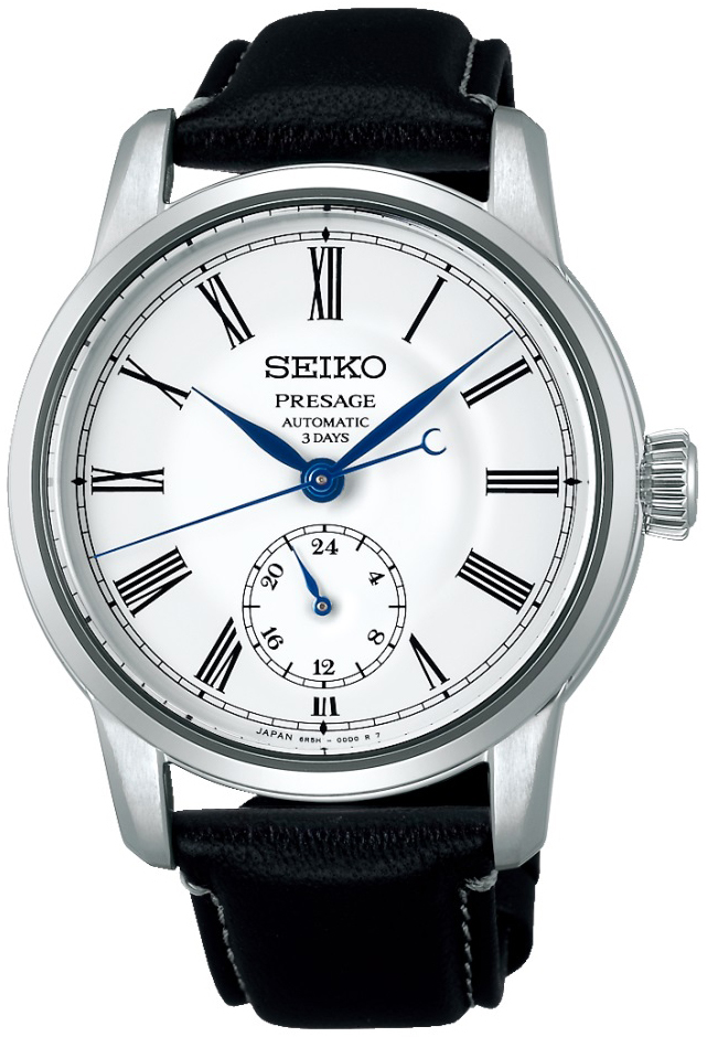 Seiko Herreklokke SPB495J1 Presage Sølvfarget/Lær Ø40.2 mm