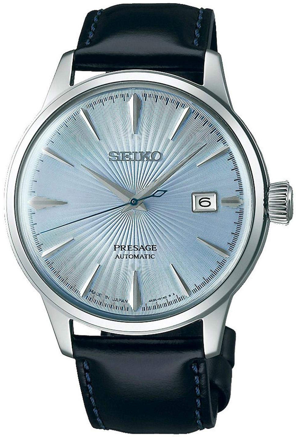 Seiko Herreklokke SRPB43J1 Presage Blå/Lær Ø40.5 mm