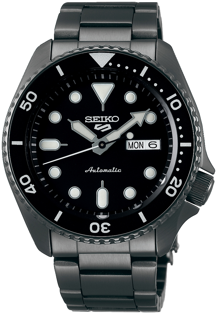 Seiko 5 Sports Herreklokke SRPD65K1 Sort/Stål Ø43 mm