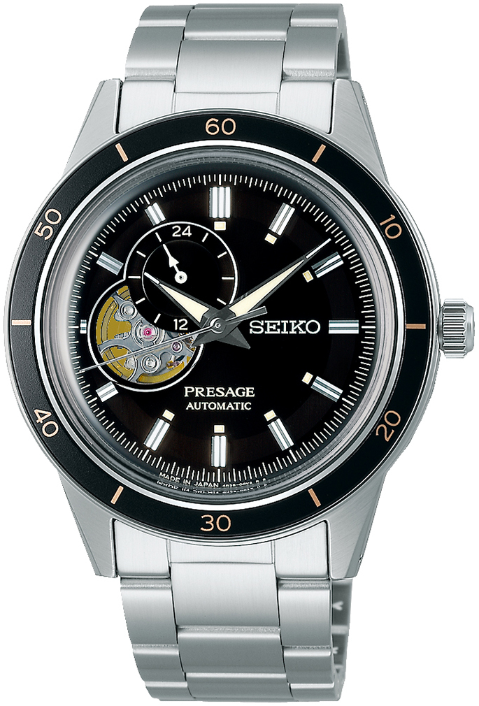 Seiko Herreklokke SSA425J1 Presage Sort/Stål Ø40.8 mm