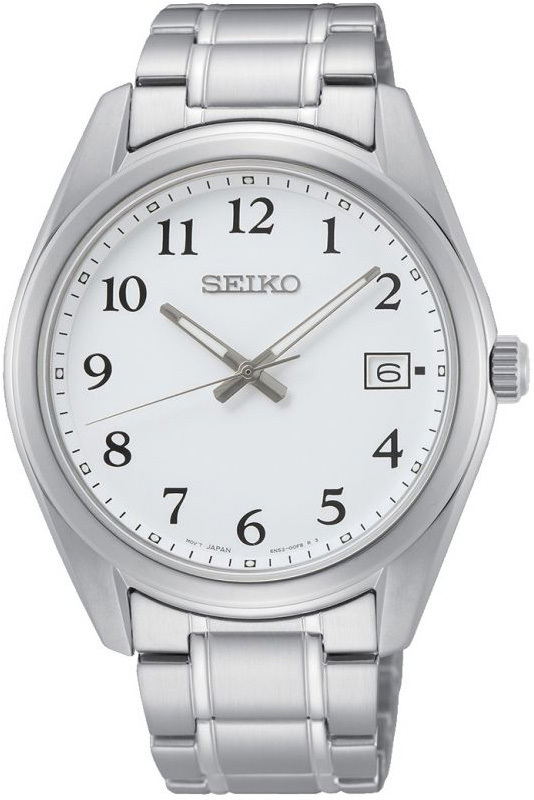 Seiko Herreklokke SUR459P1 Neo Classic Hvit/Stål Ø40.2 mm