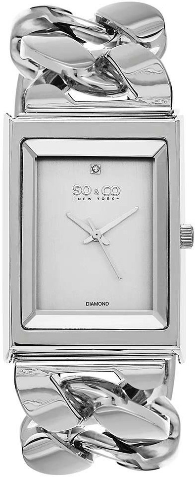 So & Co New York SoHo Dameklokke 5094.1 Sølvfarget/Stål - So & Co New York