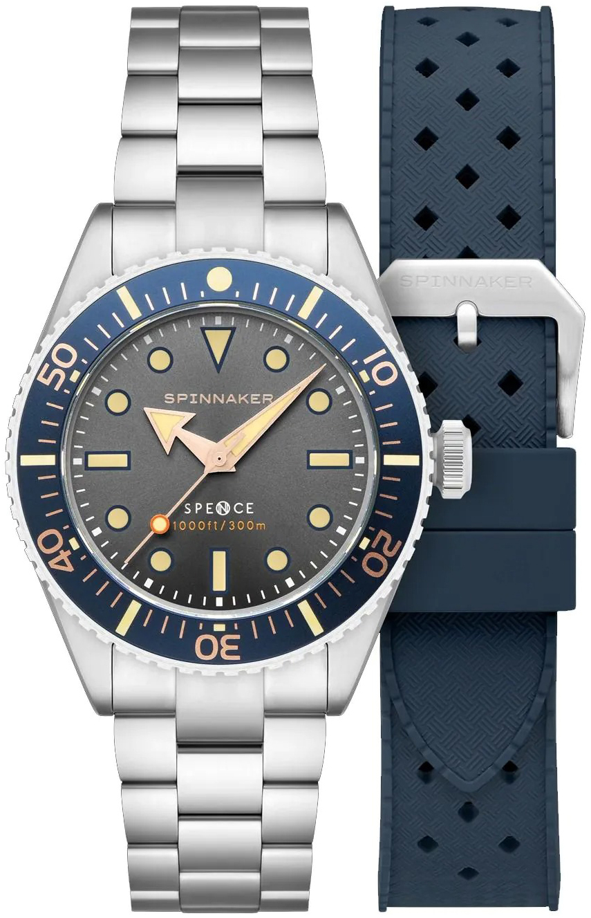 Spinnaker Herreklokke SP-5097-77 Spence Grå/Stål Ø40 mm