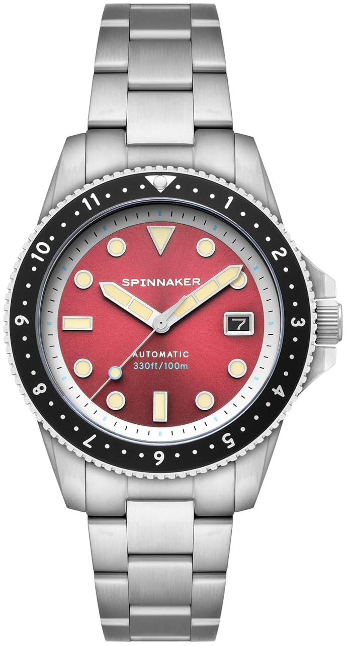 Spinnaker Herreklokke SP-5136-44 Croft Pioneer Rød/Stål Ø42 mm
