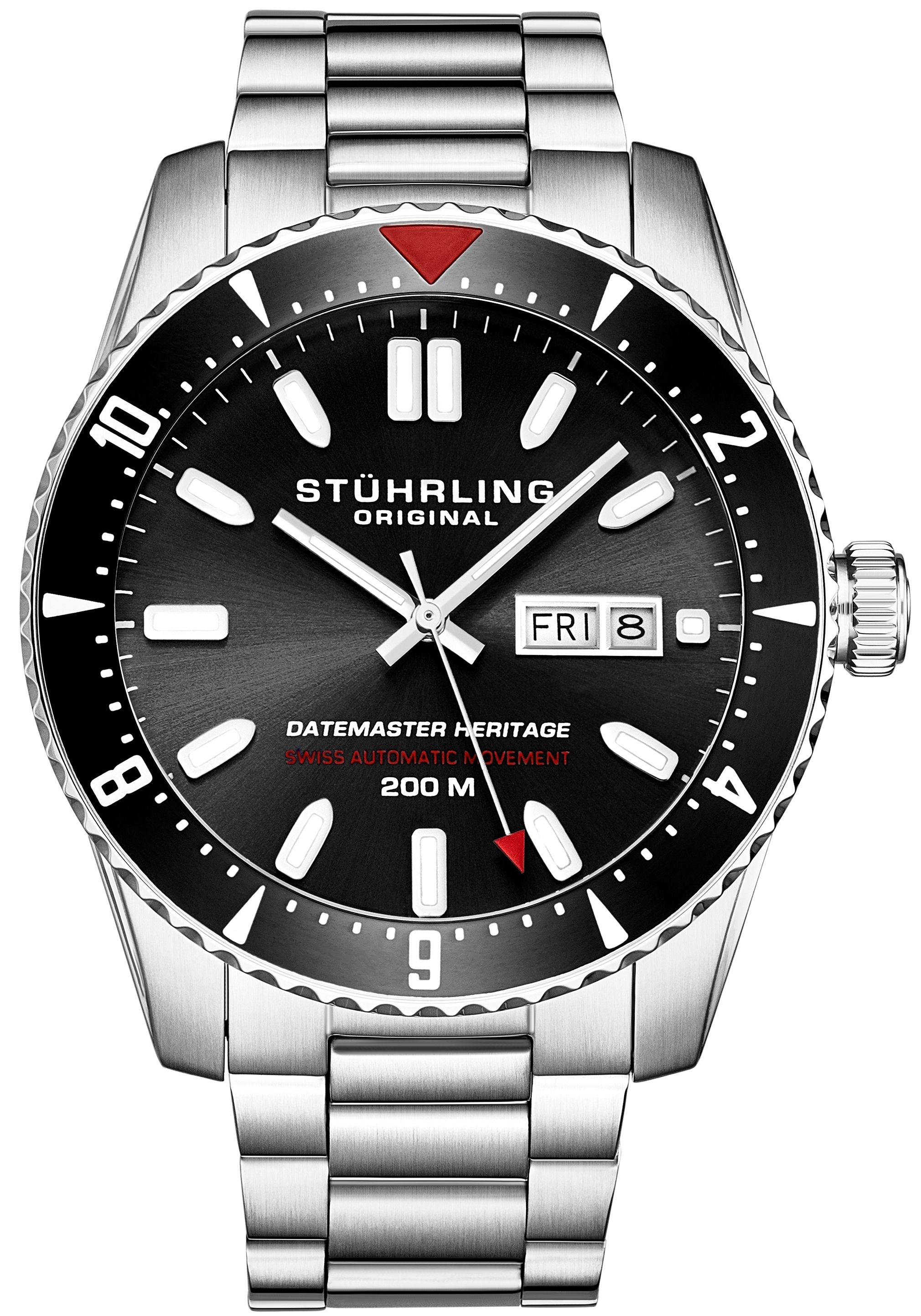 Stührling Original Herreklokke 1004.01 Datemaster Heritage