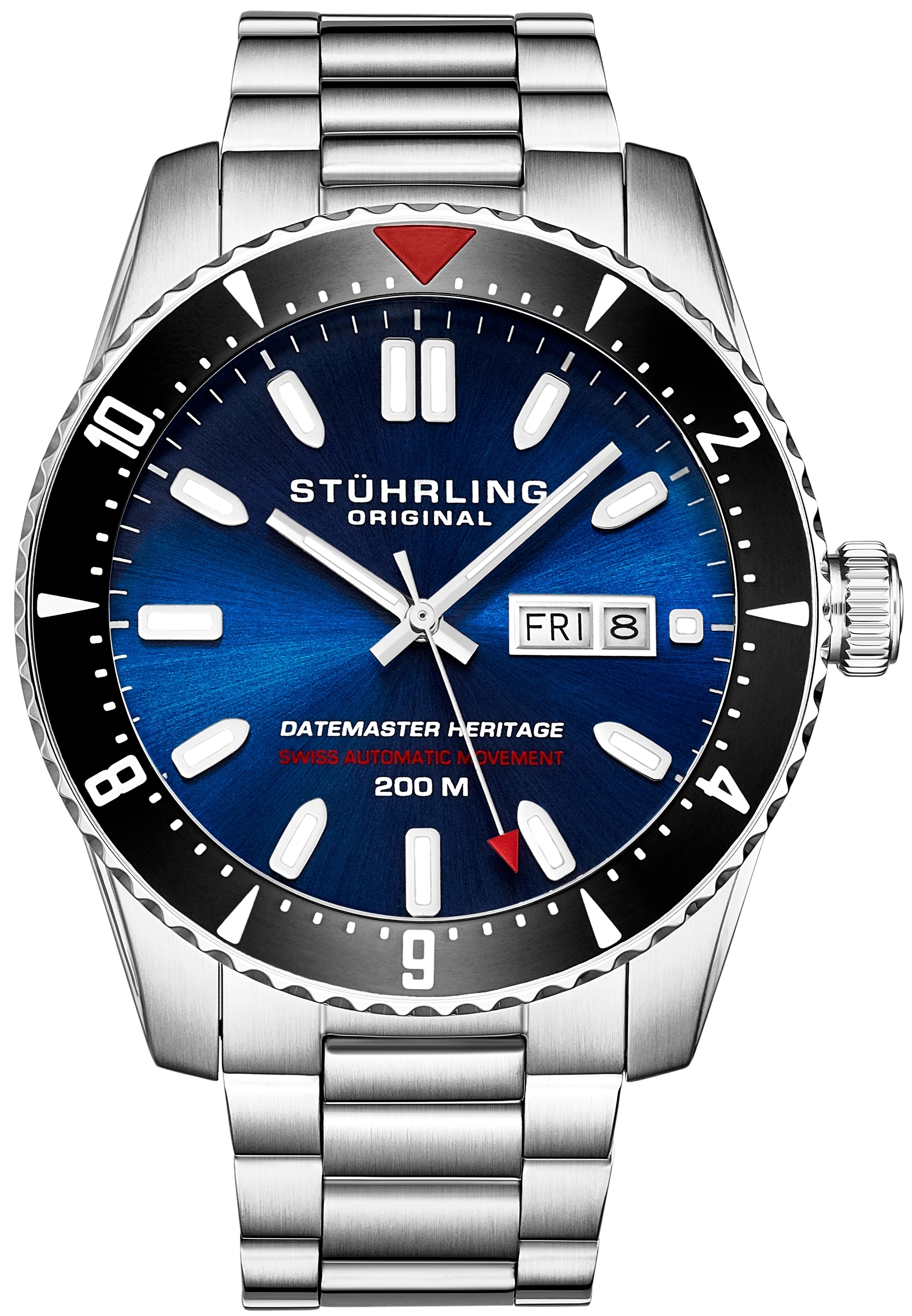 Stührling Original Herreklokke 1004.02 Datemaster Heritage