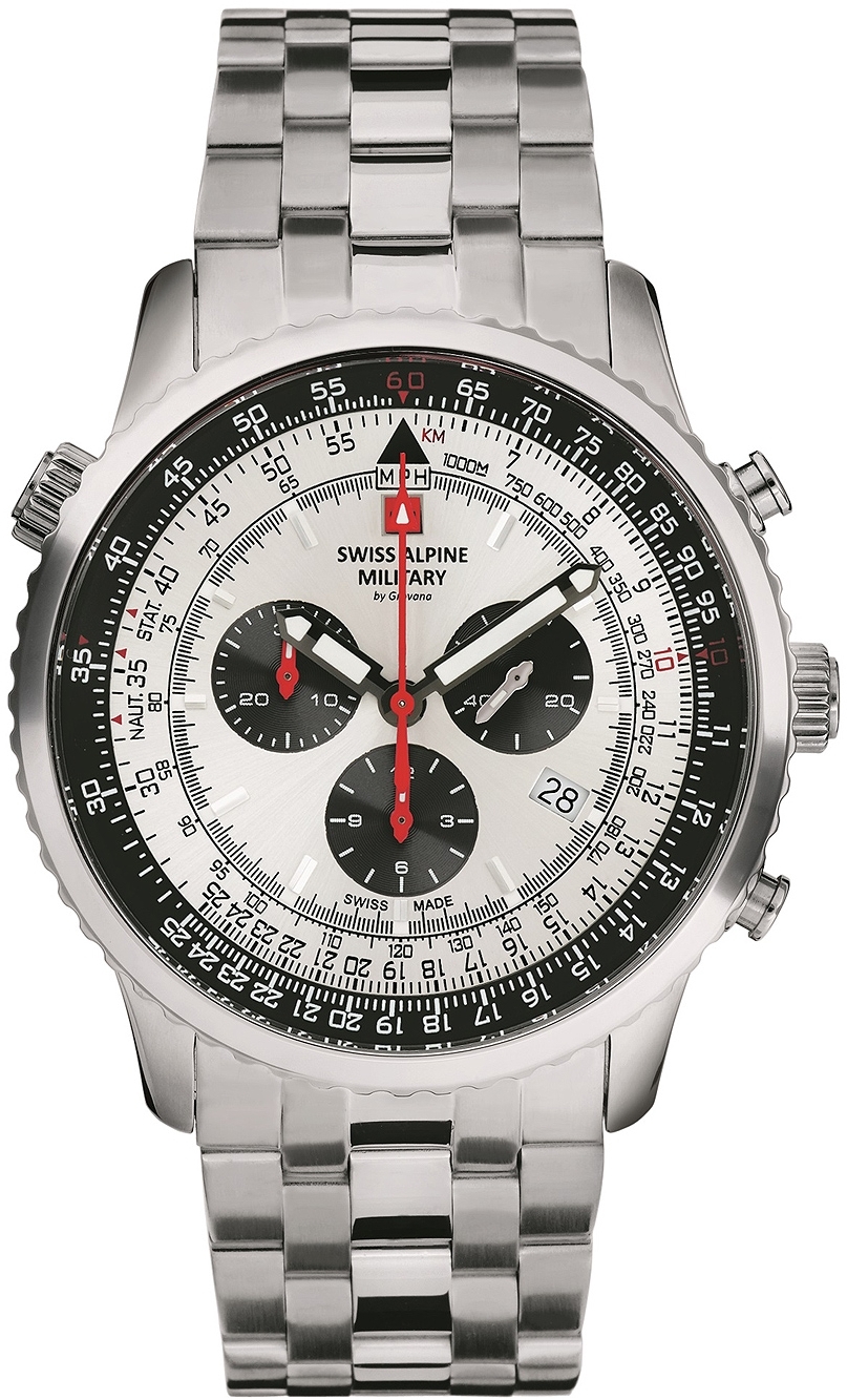 Swiss Alpine Military Herreklokke 7078.9132 Classic Sølvfarget/Stål