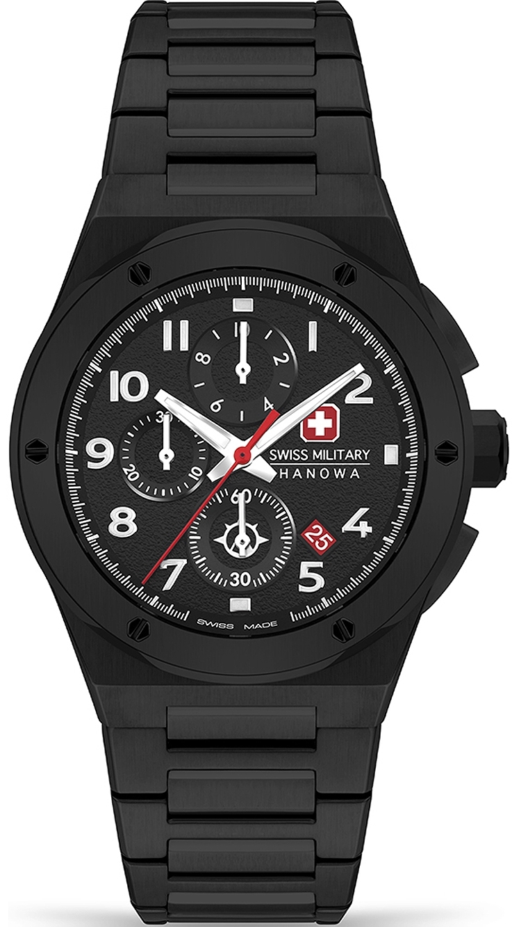 Swiss Military Hanowa Herreklokke SMWGI2102031 Sonoran Sort/Stål