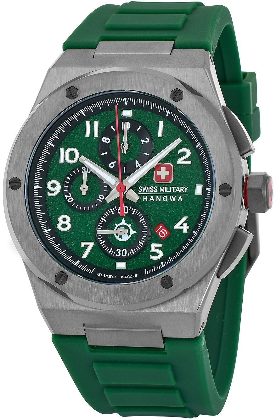 Swiss Military Hanowa Herreklokke SMWGO2102040 Sonoran Grønn/Plast