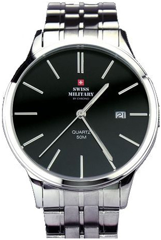 Swiss Military by Chrono Herreklokke 32043.01 Classic Sort/Stål Ø42