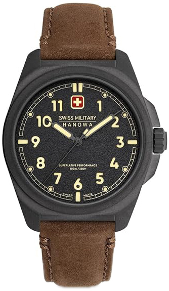 Swiss Military Hanowa Herreklokke SMWGA0003940 Hanowa Grå/Lær Ø40