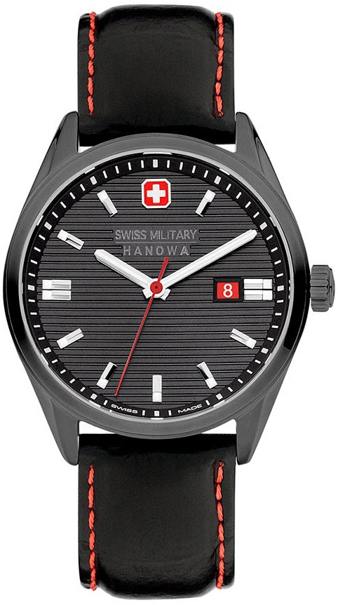 Swiss Military Hanowa Herreklokke SMWGB2200140 Roadrunner Grå/Lær