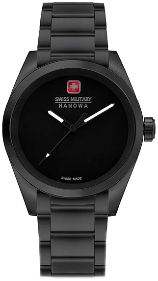 Swiss Military Hanowa Herreklokke SMWGG0003530 Dark Matter Sort/Stål