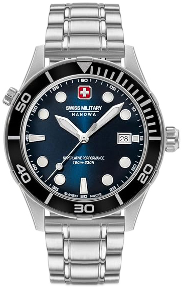 Swiss Military Hanowa Herreklokke SMWGH0004001-SET Phoenix Blå/Stål