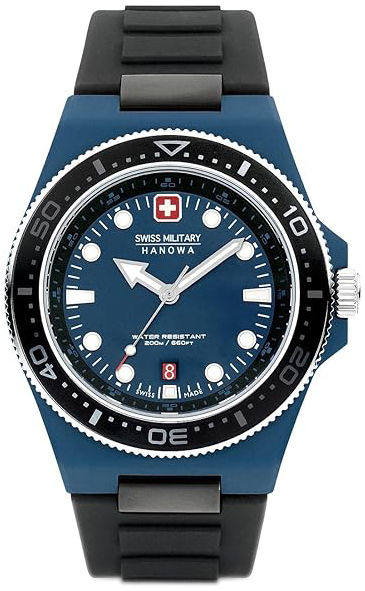 Swiss Military Hanowa Herreklokke SMWGN0001184 Pioneer Blå/Gummi