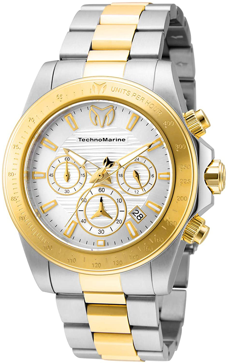 Technomarine Herreklokke TM-219002 Sølvfarget/Gulltonet stål Ø42 mm