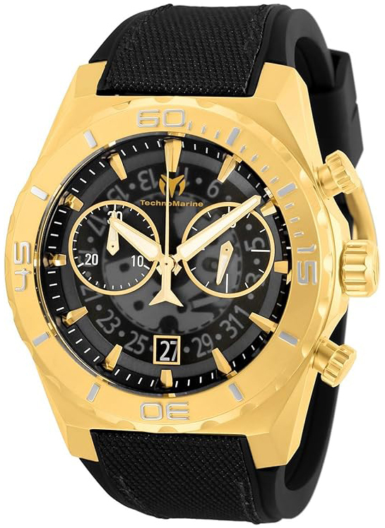 Technomarine Herreklokke TM-519008 Reef Shark Sort/Gummi Ø48 mm