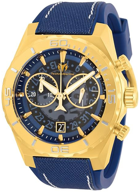 Technomarine Herreklokke TM-519009 Reef Shark Blå/Gummi Ø48 mm