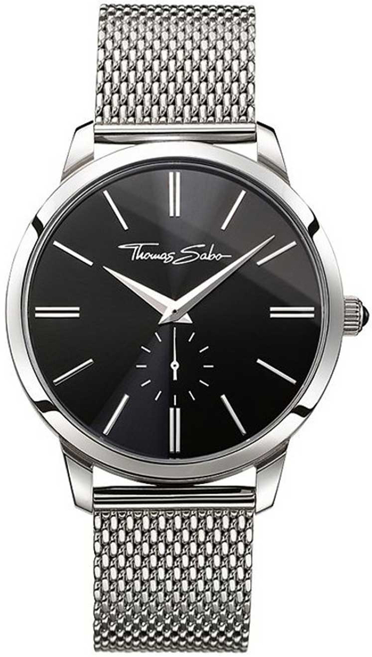 Thomas Sabo Herreklokke WA0152-201-203 Rebel Spirit Sort/Stål Ø42 mm