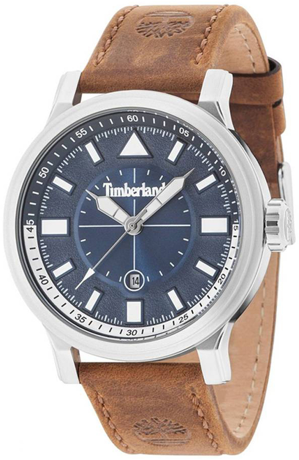 Timberland Herreklokke TBL15248JS03 Blå/Lær Ø46 mm