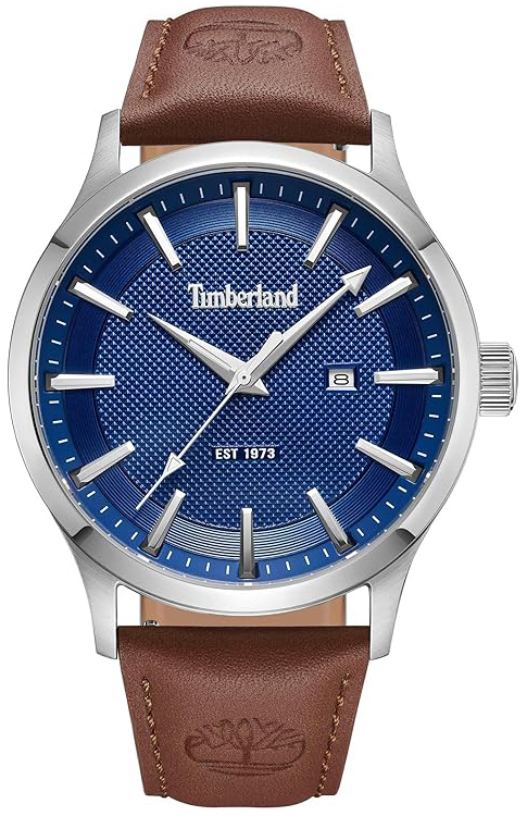 Timberland Herreklokke TDWGB0041001 Trumbull Blå/Lær Ø45 mm