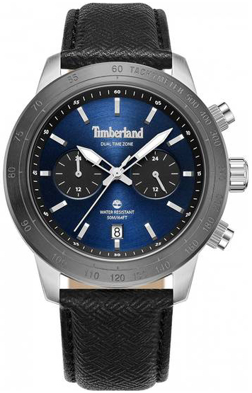 Timberland Herreklokke TDWGF0075101 Raynham Blå/Lær Ø44 mm
