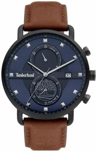 Timberland Herreklokke TDWGF2101003 Classic Blå/Lær Ø45 mm