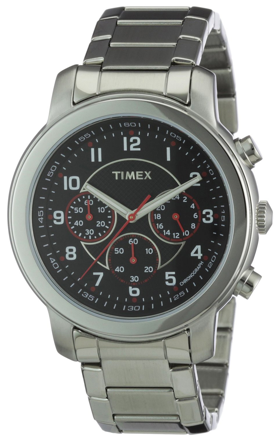 Timex Premium Collction Herreklokke T2N166 Sort/Stål Ø42 mm
