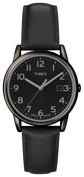 Timex Classic Elevated Herreklokke T2N947 Sort/Lær Ø35 mm