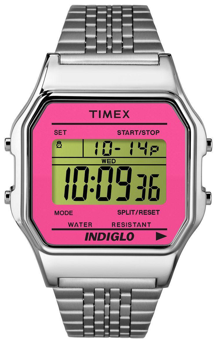 Timex 99999 Dameklokke TW2P65000 LCD/Stål - Timex