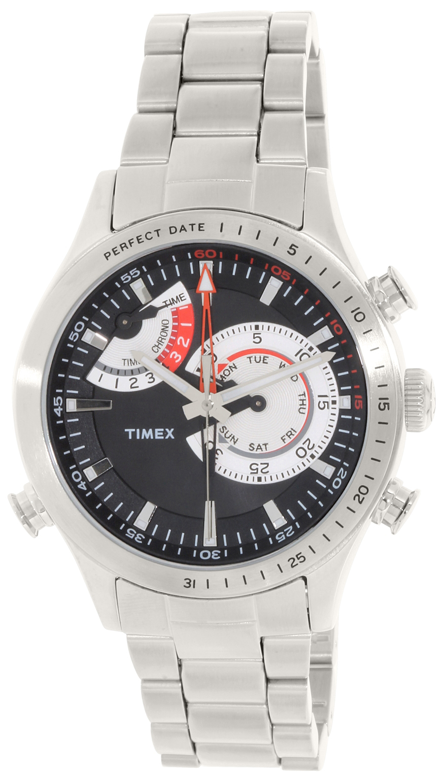 Timex Intelligent Herreklokke TW2P73000 Sort/Stål Ø45 mm