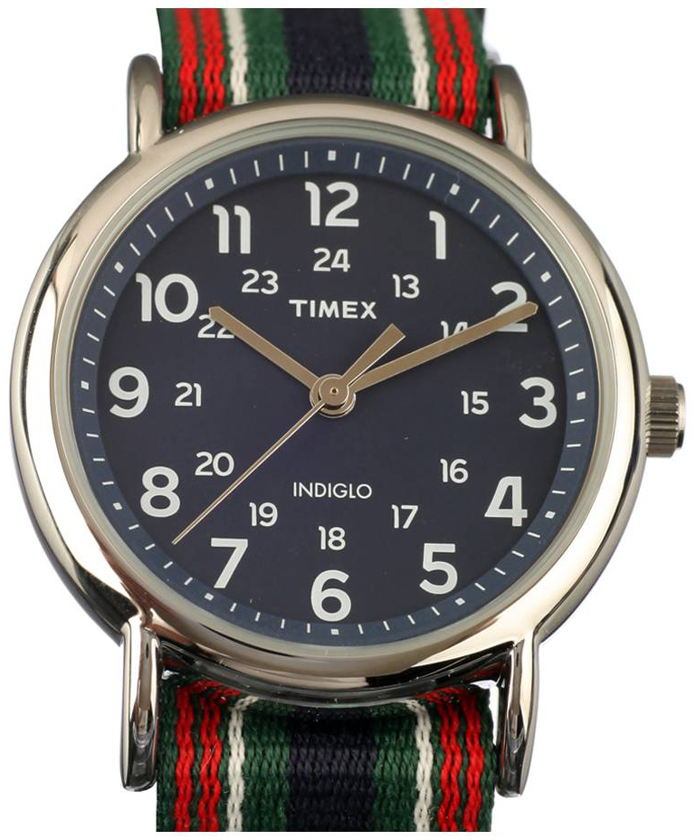 Timex Weekender Herreklokke TW2T97600LG Blå/Tekstil Ø42 mm - Timex
