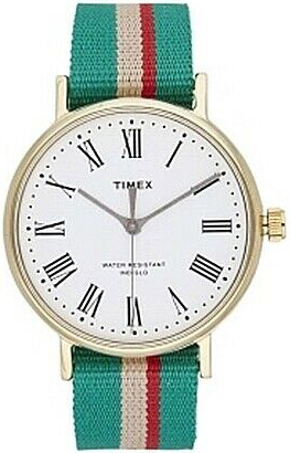 Timex 99999 Herreklokke TW2T98500LG Hvit/Tekstil Ø37 mm - Timex