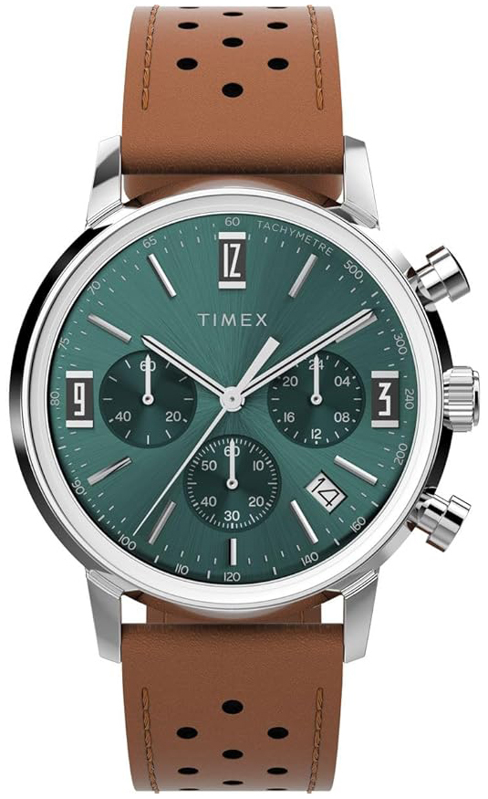 Timex Herreklokke TW2W10100 Marlin Grønn/Lær Ø40 mm