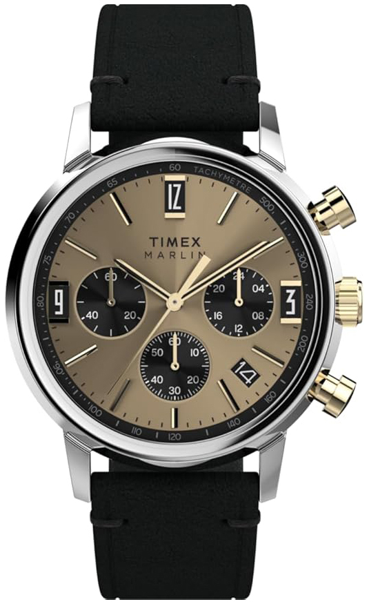 Timex Herreklokke TW2W60300 Marlin Beige/Lær Ø40 mm