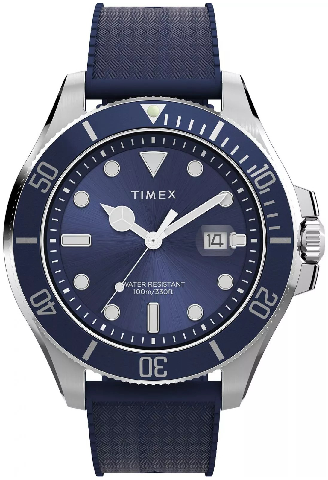 Timex Herreklokke TW2Y05000 Harborside Blå/Gummi Ø43 mm