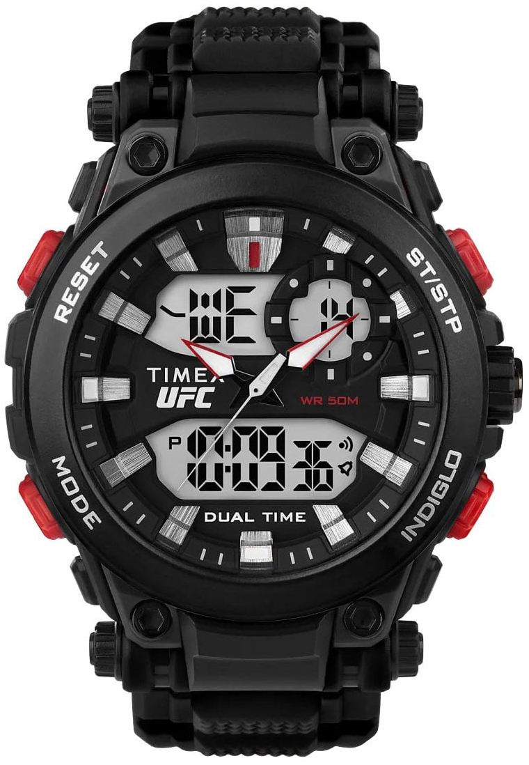 Timex Herreklokke TW5M52800 Ufc Sort/Gummi Ø50 mm