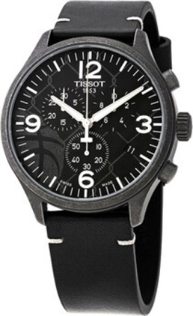 Tissot Herreklokke T116.617.36.067.00 T-Sport Sort/Lær Ø45 mm