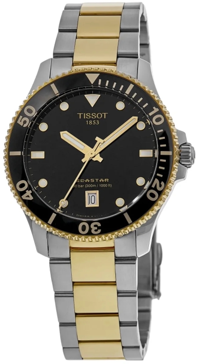 Tissot Herreklokke T120.410.22.051.00 T-sport Seastar Sort/Gulltonet