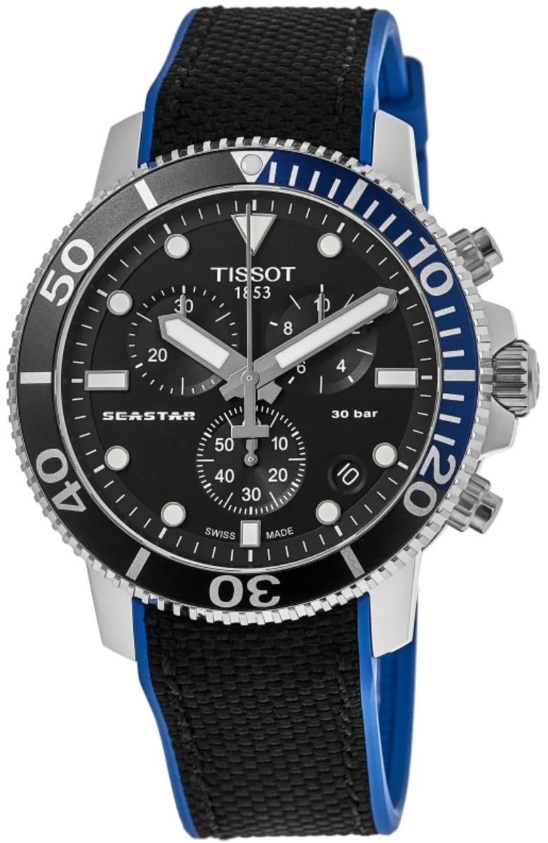 Tissot Herreklokke T120.417.17.051.03 T-sport Seastar Sort/Tekstil