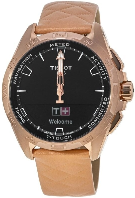 Tissot Herreklokke T121.420.46.051.00 T-Touch Sort/Lær Ø47.5 mm