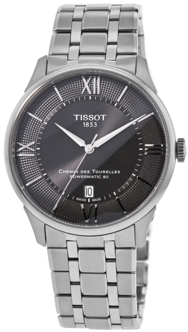 Tissot Herreklokke T139.407.11.068.00 Chemin Des Tourelles Grå/Stål