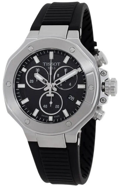 Tissot Herreklokke T141.817.17.051.00 T-Race Sort/Gummi Ø38 mm