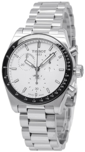 Tissot Herreklokke T149.417.11.011.00 PR516 Chronograph Hvit/Stål