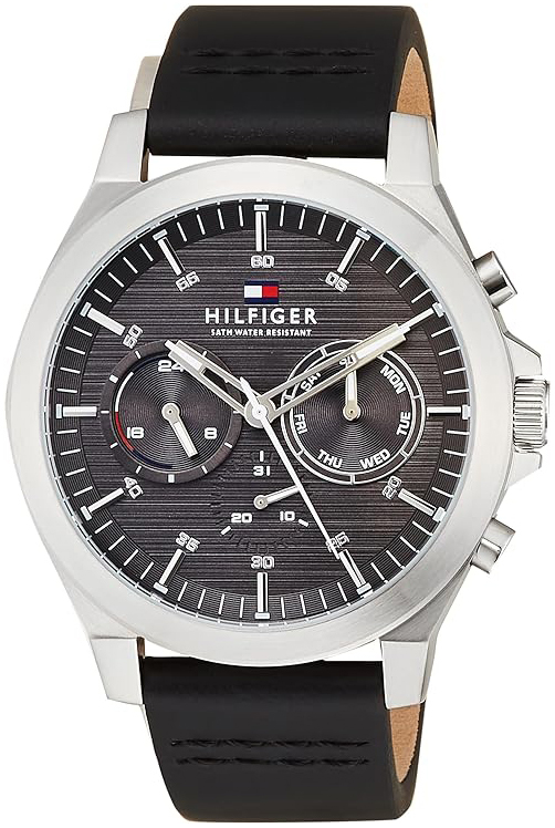 Tommy Hilfiger Herreklokke 1710521 Lance Grå/Lær Ø46 mm