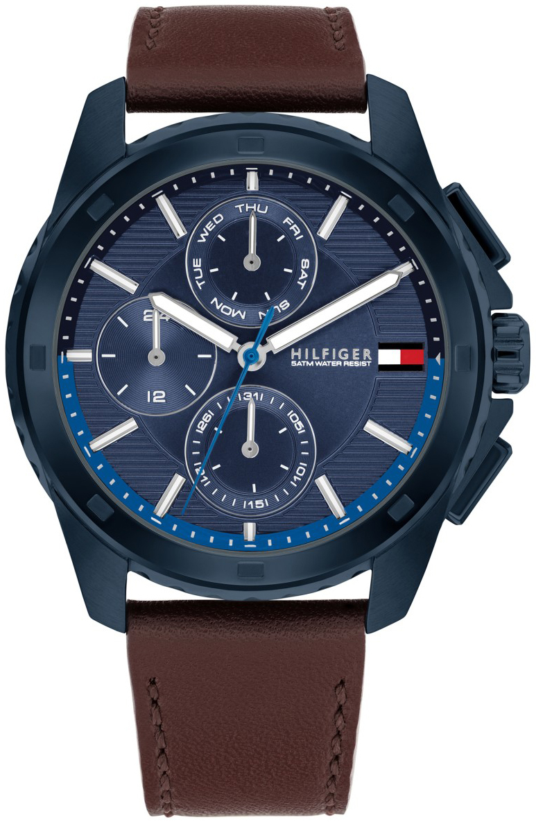 Tommy Hilfiger Herreklokke 1710632 Walker Blå/Lær Ø44 mm